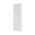 1 Gang Architrave Blank Plate Single Blanking Plate Moulded White with Round Edge BG Nexus 836