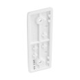 1 Gang Architrave Blank Plate Single Blanking Plate Moulded White with Round Edge BG Nexus 836