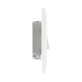 2 Gang 2 Way 20A 16AX Double Switch in White Moulded with Rounded Edge BG Nexus 842