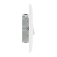 3 Gang 2 Way 20A 16AX Triple Switch in White Moulded with Rounded Edge BG Nexus 843