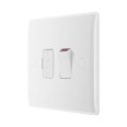 13A Switched Fused Connection Unit (Spur) Moulded White Rounded Corners BG Nexus 850