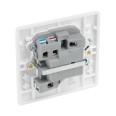 13A Switched Fused Connection Unit (Spur) Moulded White Rounded Corners BG Nexus 850