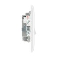 13A Switched Fused Connection Unit (Spur) Moulded White Rounded Corners BG Nexus 850