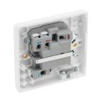 13A Switched Fused Spur with Flex Outlet and LED Indicator White Moulded Round Edge, BG Nexus 853 Fused Connection Unit