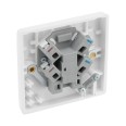 13A Unswitched Fused Spur with Flex Outlet White Moulded Round Edge, BG Nexus 855 Fused Connection Unit