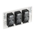 3 Gang 2-way 5-100W Intelligent Trailing Edge LED Dimmer Switch White Moulded BG Nexus 883