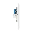 1 Gang Secondary Telephone Socket Outlet (screw terminal) Moulded White with Round Edge, BG Nexus 8BTS/1 BT Socket