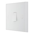 1 Gang 20A 16AX Intermediate Switch White Plastic Square Edge, BG Nexus 913 White Moulded