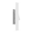 1 Gang 10A 10AX Bell Push Retractive Switch Square Edge White Plastic, BG Nexus 914 Moulded White