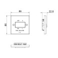 Triple Pole Fan Isolator Switch 10A 10AX in White Plastic Square Edge, BG Nexus 915 White Moulded