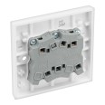 Triple Pole Fan Isolator Switch 10A 10AX in White Plastic Square Edge, BG Nexus 915 White Moulded