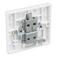 20A Double Pole Switch with Power Indicator in Moulded White Square Edge BG Nexus 931