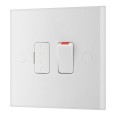 13A Switched Fused Connection Unit White Moulded Square Edge, BG Nexus 950 Spur White Plastic