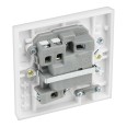 13A Switched Fused Connection Unit White Moulded Square Edge, BG Nexus 950 Spur White Plastic