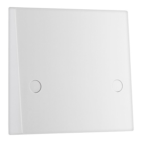 45A Flex Outlet Plate with Bottom Entry White Moulded Square Edge, BG Electrical 979 Cooker Connection Unit