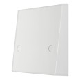 45A Flex Outlet Plate with Bottom Entry White Moulded Square Edge, BG Electrical 979 Cooker Connection Unit