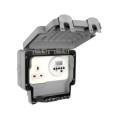 MK Masterseal Plus K56485GRY 1 Gang Single Pole 13A Timer Socket IP66 Rated Grey Finish