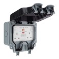 Weatherproof Type A RCD Protected 2 Gang Switched Socket 30mA Trip Current (Latching) BG Electrical WP22RCD