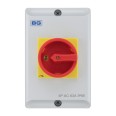 BG CPRSD463-01 IP65 63A 4 Pole Insulated AC Rotary Isolator with Red/Yellow Padlockable Handle