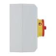 BG CPRSD463-01 IP65 63A 4 Pole Insulated AC Rotary Isolator with Red/Yellow Padlockable Handle