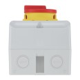 BG CPRSD463-01 IP65 63A 4 Pole Insulated AC Rotary Isolator with Red/Yellow Padlockable Handle