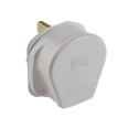 MK 646WHI 13A Standard Safety Plug 3 Pin Standard in White Plastic, Fused British Plug