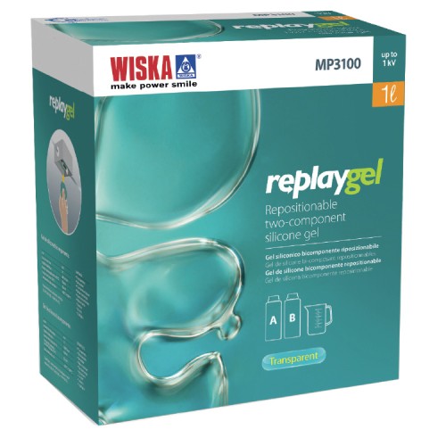 Wiska ReplayGel 2 x 0.5l Transparent Green Insulating Gel, 2 Components Repositionable Silicone Gel