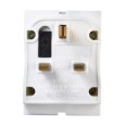 Masterplug Multi-socket Plug Adaptor 3 Way Fused Sockets 13A White Moulded (unswitched) Compact Size