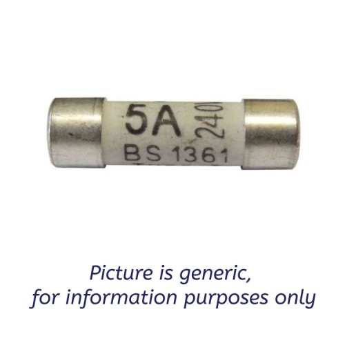 5A LA Fuse 23mm x 6.3mm Colour for Consumer Unit and House Service Use BS1361