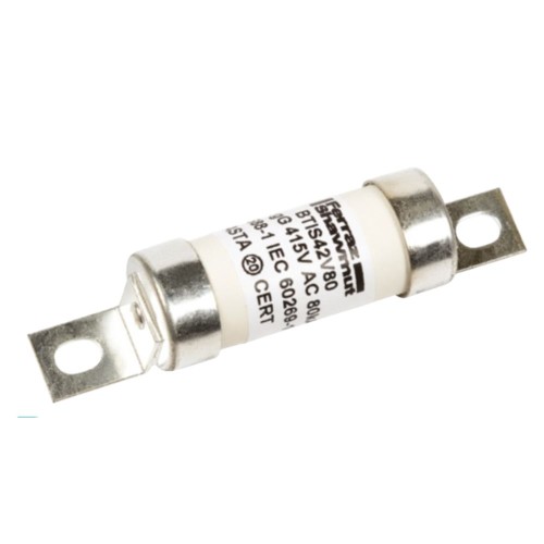 100A Industrial A3 Range Compact HRC Ceramic Fuse BS88 415V AC 80kA 73mm Fixing Centres