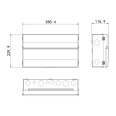 14 Way Consumer Unit Unpopulated c/w 100A Main Switch Incomer IP2XC BG CFUSW14 Amendment 3