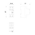 BG Fortress Double Pole RCD 30mA Type A 63A CUR6330A Residual Current Device