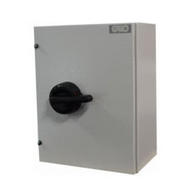 250A 4 Pole Metalclad Enclosed Isolator Switch GSW IP55 300x400x200mm Steel Enclosure