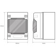 IP55 Moulded Distribution Box Insulated for max. 5 Modules 175 x 125 x 111mm