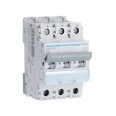 Hager NDN310A 10A Type D 10kA Triple Pole MCB, 3 Module MCB 3P 10kA/15kA D-10A 3M