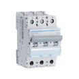 Hager NDN320A 20A Type D 10kA Triple Pole MCB, 3 Module MCB 3P 10kA/15kA D-20A 3M