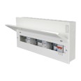 Hager VML916CU 16 Way High Integrity Consumer Unit 100A Switch 2x100A 30mA RCCB Configurable