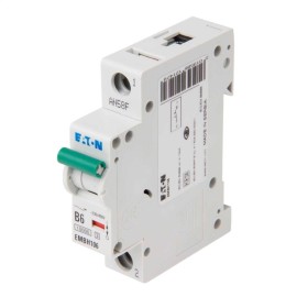 MEM Memshield3 EMBH106 6A MCB type B 10/15kA Trip, 1 Module Single Pole Miniature MCB