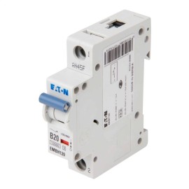 MEM Memshield3 EMBH120 20A MCB type B 10/15kA Trip, 1 Module Single Pole Miniature MCB