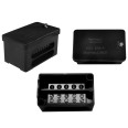 Double Pole 5 Way Sealable Connector Box in Black, 2 Pole Link Box for Cable up to 35mm2