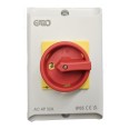 32A IP65 Safety Isolator Switch 4 Pole (3P+N) in White for AC Applications