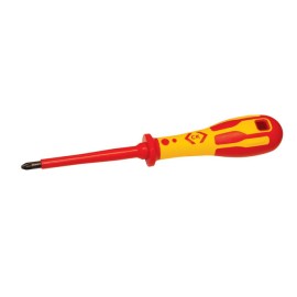 CK Tools T49143-1 Dextro VDE Screwdriver PZ1 x 80mm size 1 187mm length, 80mm blade