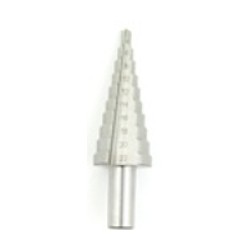 Step Drill 4mm - 22mm by 2mm, HSS Drill bit, 10 step