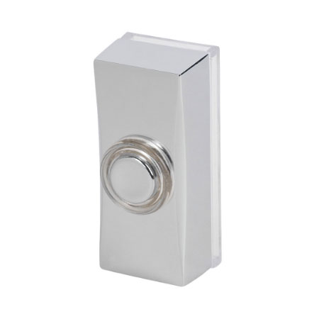 BPCH - Wired Bell Push in Chrome, Traditional Surface Mounted Bellpush